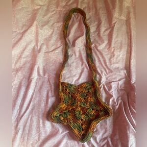 crochet star shaped purse